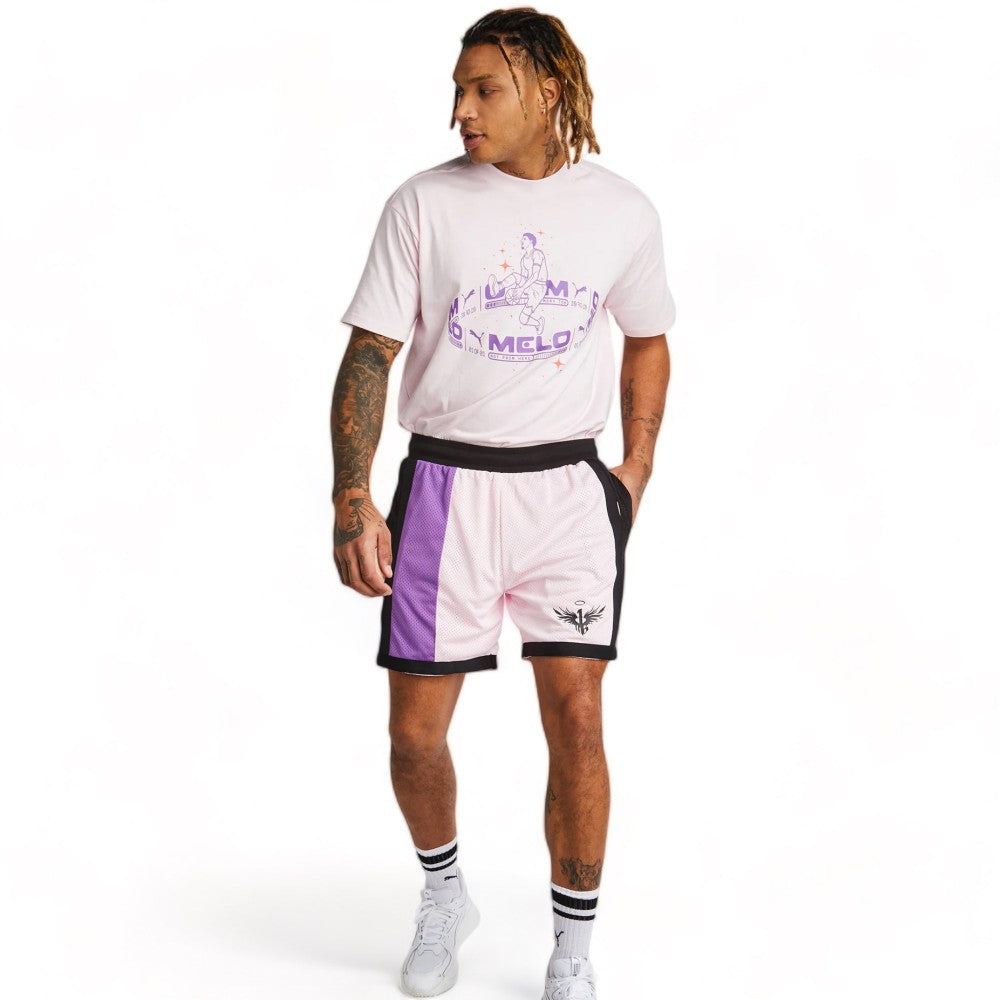 Melo Iridescent Mesh Short