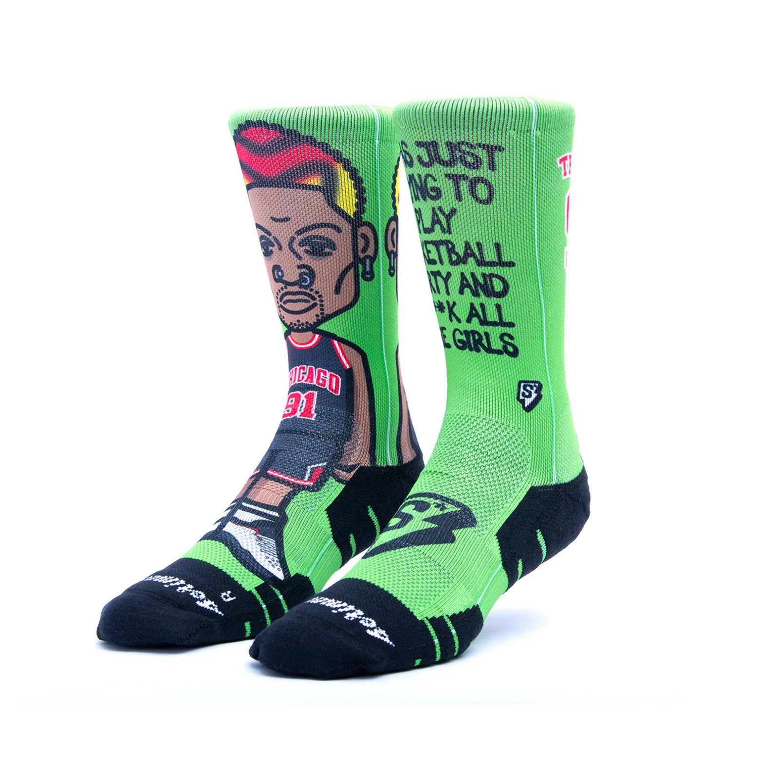 Competition Socks - The Worm Green