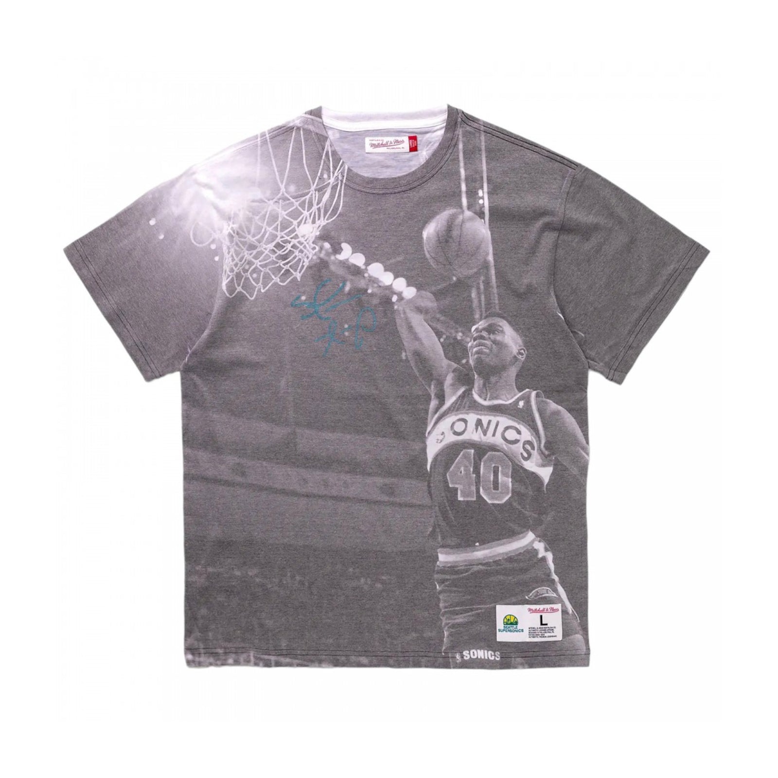 Above The Rim Sublimated Tee - Shawn Kemp