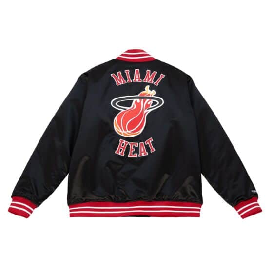 Heavyweight Satin Jacket Miami Heat