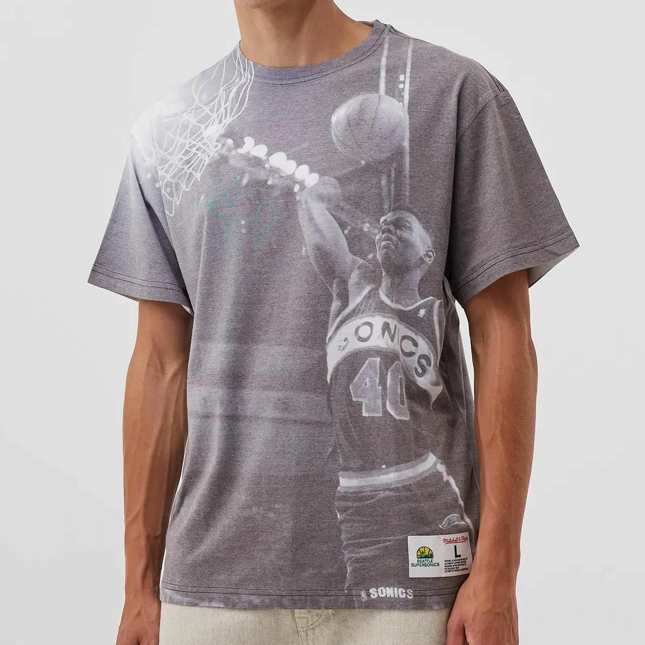 Above The Rim Sublimated Tee - Shawn Kemp